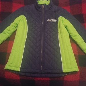 Women's Seahawks puffer jacket